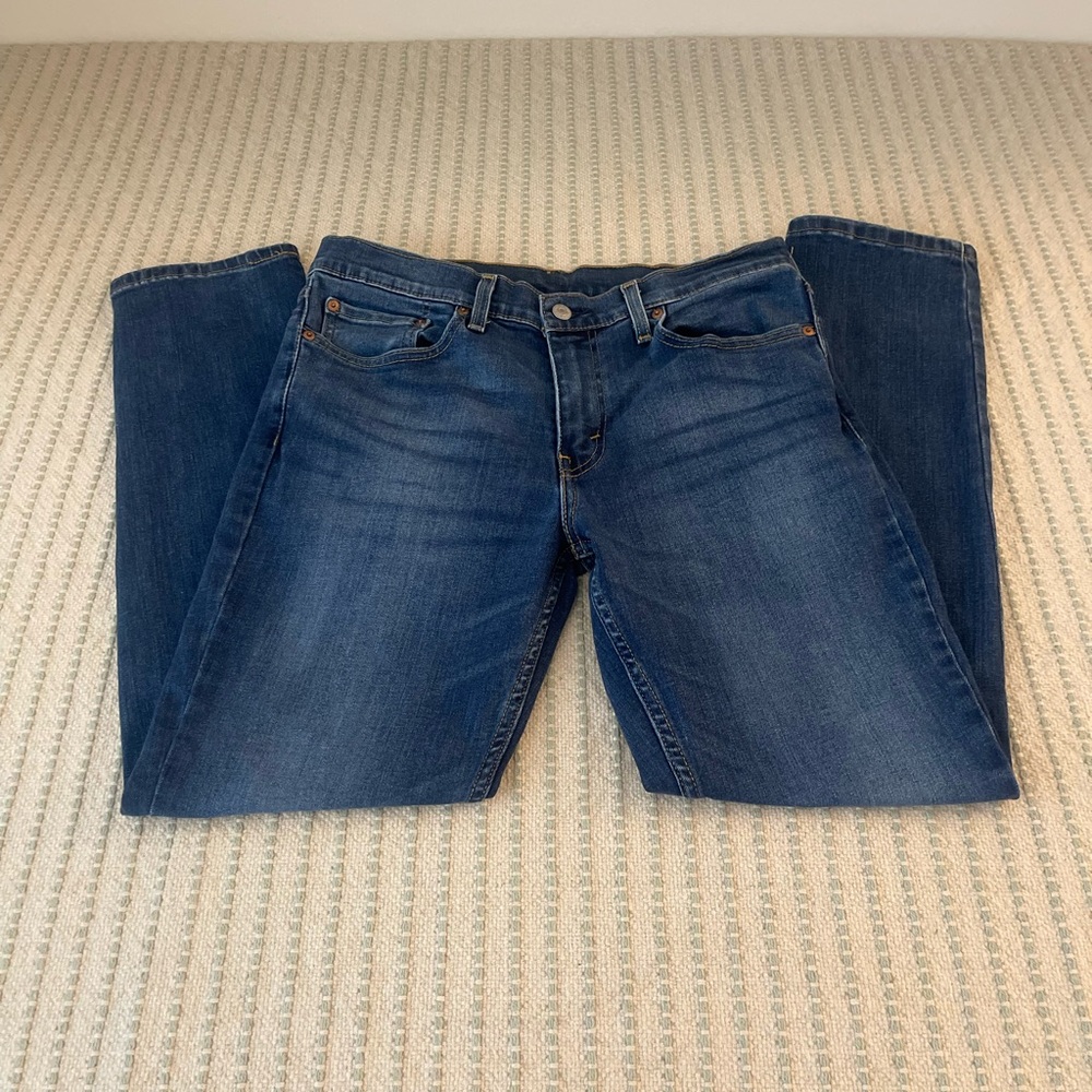 Levi's Blue Denim Straight-Leg Men's Jeans - 511 - W33 L30
